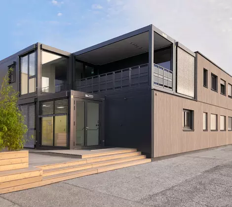 Portable office container